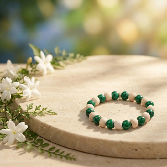Malachite With Tulsi Bracelet