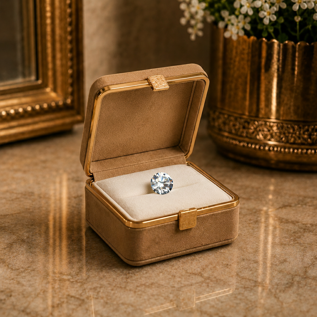 Zirconia gemstone 3 ratti - view 2