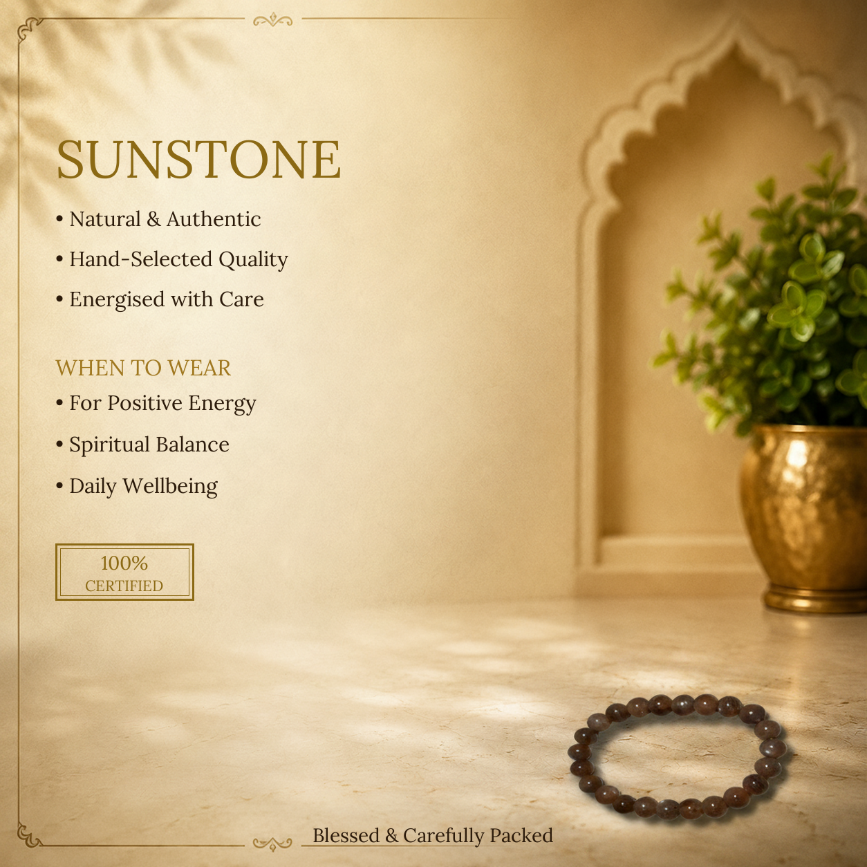 Sunstone Bracelet - image 2
