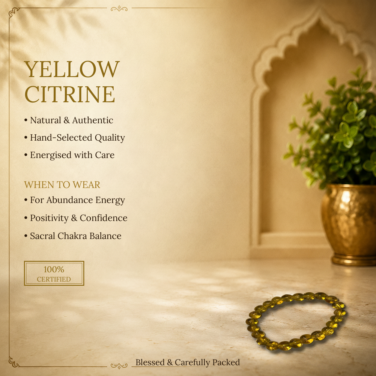 Yellow Citrine Bracelet - image 2