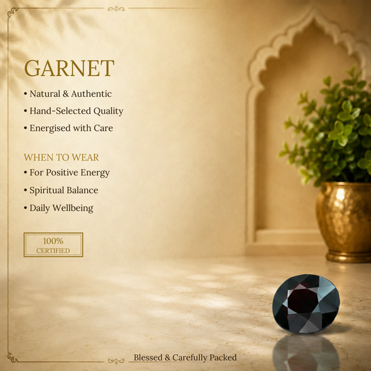 Garnet gemstone 3 ratti