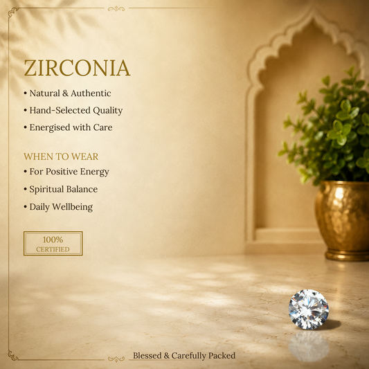 Zirconia gemstone 3 ratti